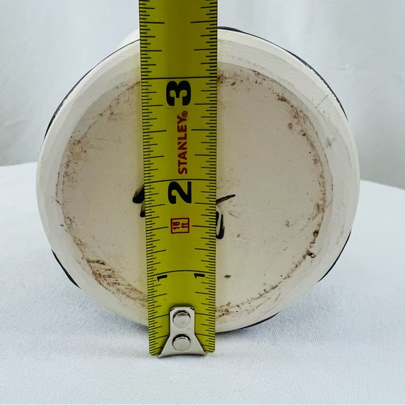 Vintage Signed Kent Follette Flambeaux Crystalline Vase Blue Brown Cream - Picture 12 of 12